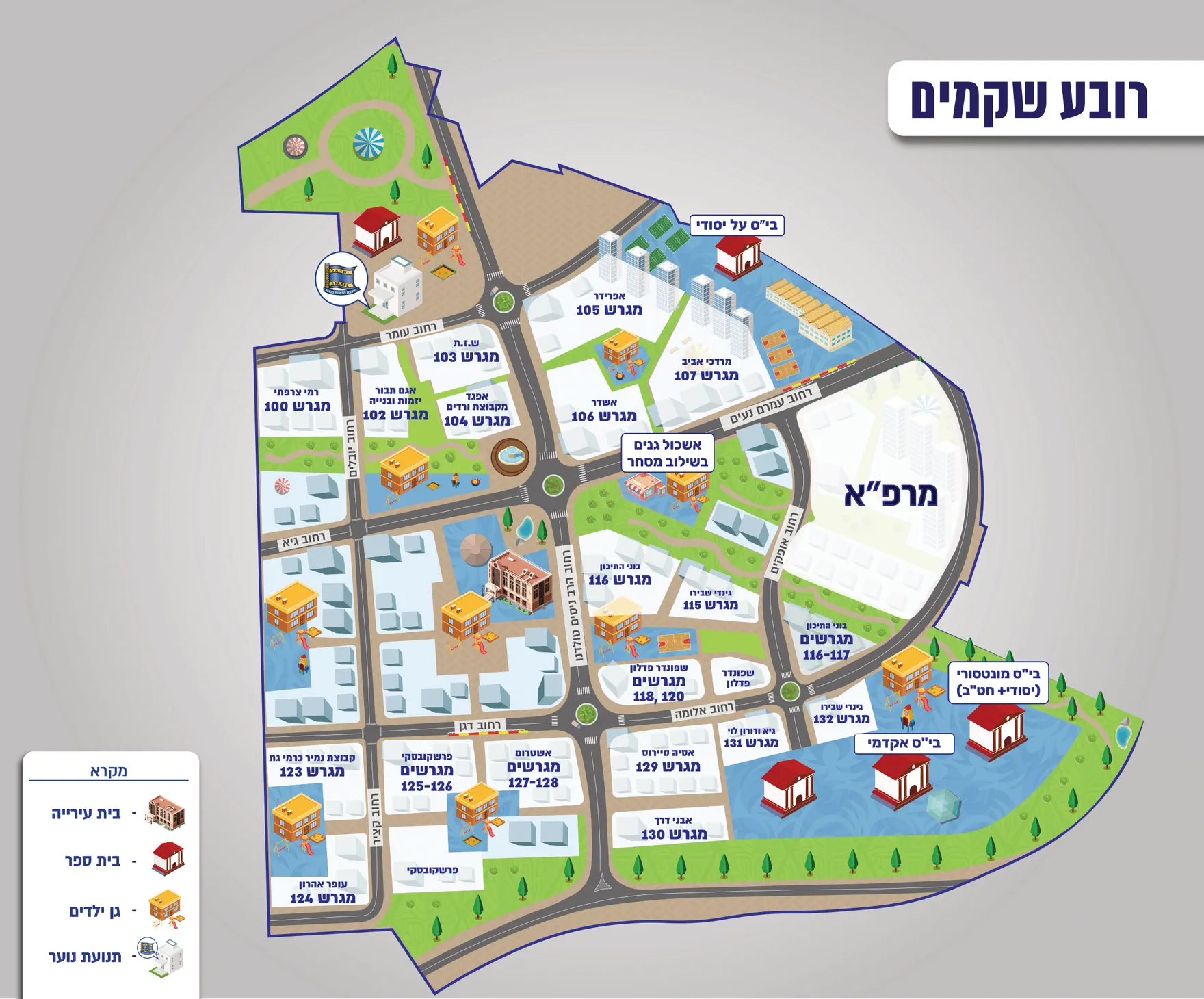 מפת האזור של פרדיסו — פארקים, תחבורה ואתרים מרכזיים